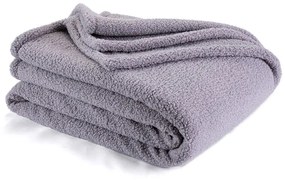 Pătură cu blăniţă COZY gri 150 x 200 cm