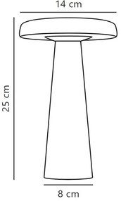 Lampă LED dimabilă de masă de exterior DFTP by Nordlux ARCELLO LED/2,8W/3,7V IP54