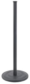 Suport pentru hârtie igienică negru mat din oțel Lava – Metaltex