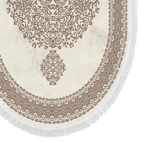 Set 2 Covorase de Baie 410602-O, Poliester, Crem / Bej