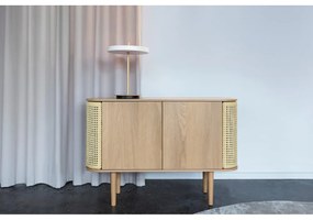 Veioză alb-negru LED cu intensitate reglabilă din metal cu abajur din metal (înălțime 41,5 cm) Asteria Table – UMAGE