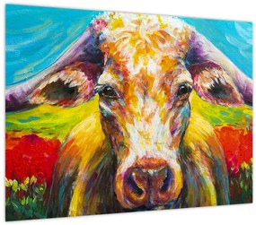 Tablou - Vacă pictată (70x50 cm)
