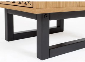 Comodă în decor de stejar Woodman Camden Narrow Diamond Print, 40 x 123 cm