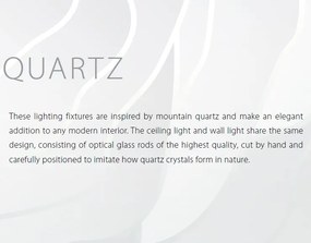 Aplica LED moderna Vision design LUX cristal QUARTZ 01