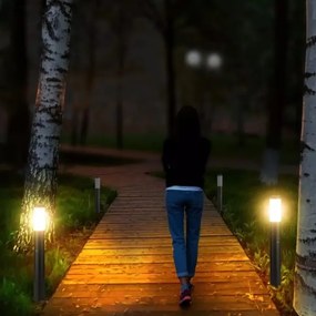 Lampă de exterior cu senzor 1xE27/60W/230V IP44 80cm neagră