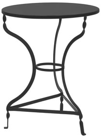 Masa Rotunda Metalica Zanos Diametru 58 Cm Neagra