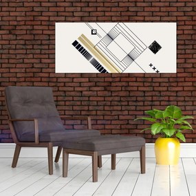 Tablou - Forme geometrice N⁰6 (120x50 cm)