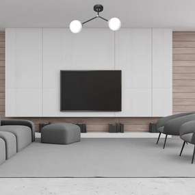 Lustră aplicată JOY 2xE14/40W/230V negru/crom lucios
