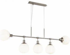 Candelabru design deosebit Erich nickel, 5L MYMOD221-PL-05-N