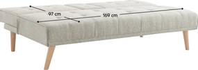 Canapea extensibilă, bej, BABET