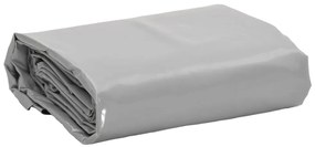 vidaXL Prelată, gri, 5x5 m, 650 g/m²