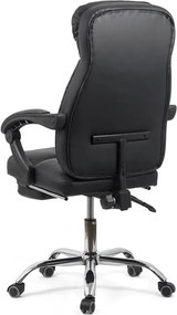 Scaun de birou cu suport de picioare retractabil OFF 321 negru