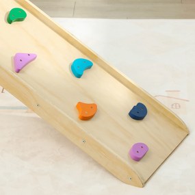 AIYAPLAY 3 în 1 Echelle d'escalade cu tobogan rampă, jucărie de cățărare pliabilă pentru copii 18-48 luni încărcare 50 Kg | Aosom Romania