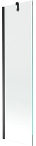 Mexen Next paravan cadă 1-aripă 50 x 150 cm, Transparent, Neagră - 895-050-000-00-00-70