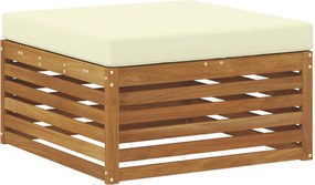 vidaXL Taburet pentru exterior Lemn Solid de Acacia natural