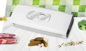 Aparat de vidat si sigilat Heinner HAV-140WH, vidare uscata umeda, functie marinare, sistem racire banda sigilare, furtun pentru caserole,