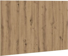 vidaXL Tăblie de pat cu LED, stejar artizanal, 120x1,5x80 cm, lemn