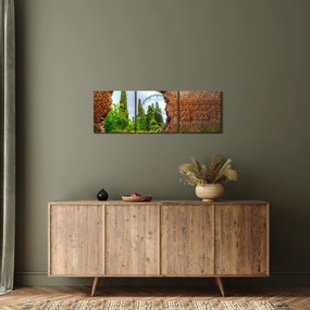 Tablou - Grădina Edenului (cu ceas) (90x30 cm)