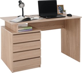 Masă PC, stejar sonoma, HANY NEW