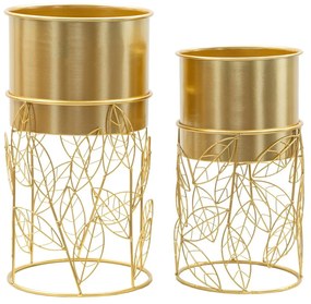 Ghivece decorative 2 buc. din metal ø 23 cm Livi – Mauro Ferretti