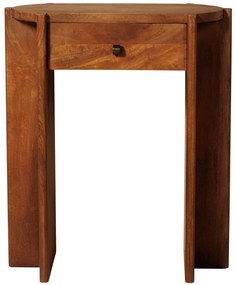 Consola din lemn de acacia, cu un sertar, Lumbra