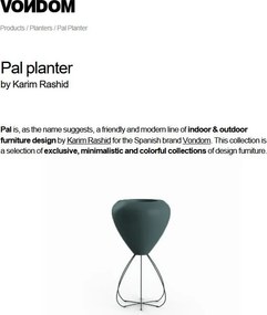 Ghiveci plante, flori design decorativ modern pentru amenajari interioare si exterioare, SPAGHETTI PLANTER 51022R Vondom