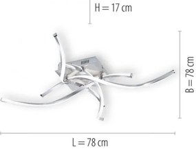 Lustră LED aplicată dimabilă POLINA LED/27W/230V Paul Neuhaus 9144-55