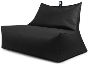 Fotoliu bean bag negru cu tapițerie din imitație de piele Icy Sofa – So Soft?