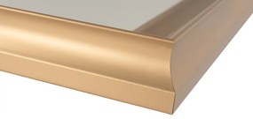 Oglinda dreptunghiulara cu rama din polistiren champagne Scott, 45,5cm (L) x 36,5cm (L) x 5,2cm (H)