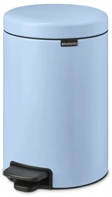 Cos de gunoi cu pedala Brabantia NewIcon 1005532, 12 L, Inchidere lina, Baza antiderapanta, Albastru deschis