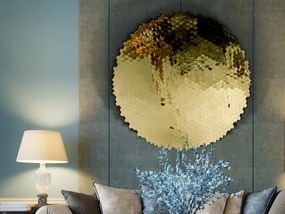 Decoratiune XXL de perete Basorelief design lux Matrix D-100cm