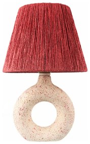 Lampă de masă 1xE27/40W/230V alb/roșu