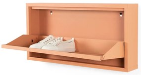 Pantofar somon cu deschidere înclinată din metal 75x37,5x12,5 cm Billy – Spinder Design