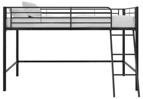 Pat pentru copii negru înalt 90x200 cm Jodie – Støraa
