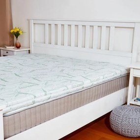 decoDoma Saltea de protecţie cu spumă cu memorie BAMBOO Comfort 90 x 200 x 6 cm