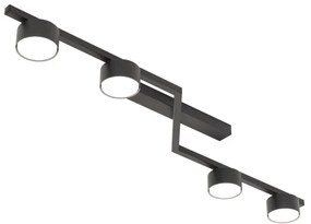 Plafonieră SKAN 4xGX53/12W/230V, neagră