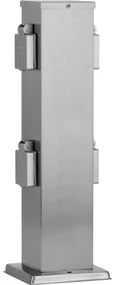 Stâlp de prize de exterior 4Z 230V crom mat IP44