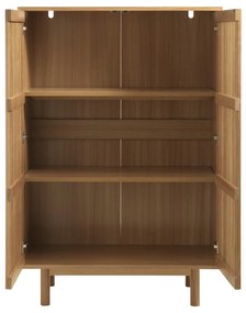Dulap în culoare naturală cu aspect de lemn de stejar 95x140 cm Tiber – Unique Furniture