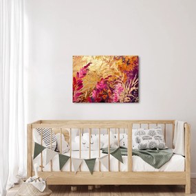 Tablou - Pictură abstractă de flori II. (70x50 cm)