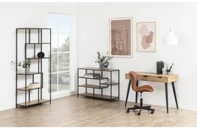 Bibliotecă SARON stejar/negru