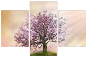 Tablou - Copacul înflorit în deal (90x60 cm)