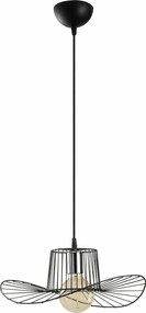 Lustra TEL 6736, metal, negru, 38x24-110 cm