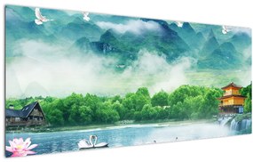 Tablou - Peisaj de vis (120x50 cm)