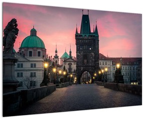Tablou - Pe podul lui Carol,Praga (90x60 cm)