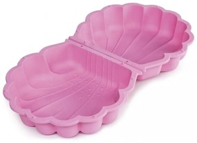 Piscină sau loc pentru nisip Ibiza, cu capac 88x88 cm roz