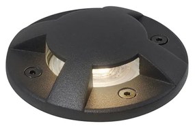 Spot modern de sol negru GU10 50mm Efect de 4 lumini IP65/IP67 - Cellar