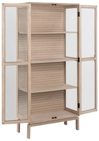 Vitrină cu aspect de lemn de stejar 80x180 cm Linley – Actona