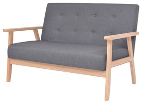 Set canapea din 3 piese, material textil, gri inchis Morke gra, Fotoliu + canapea 2 locuri + canapea 3 locuri