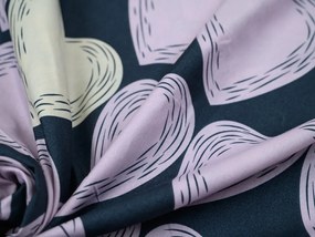 Lenjerie din microfibra VIOLET HEARTS mov deschis Dimensiune lenjerie de pat: 2 buc 70 x 80 cm | 160 x 200 cm