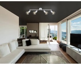 Plafoniera cu 4 spoturi design industrial XARA I alb